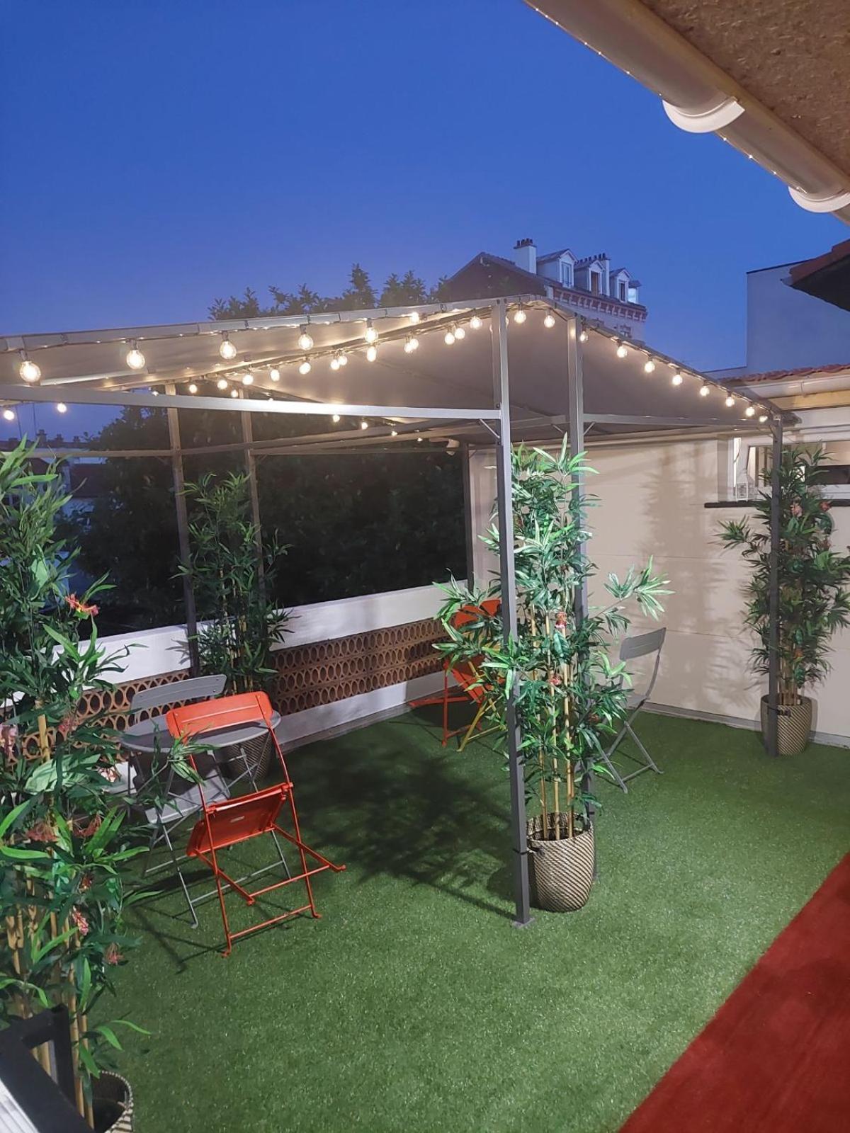 Апартаменты Paris-Eiffel, Bienvenue -Terrasse -Netflix Пантен Экстерьер фото